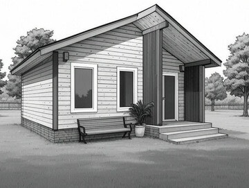 Баня 7×6 м, 42 м²
