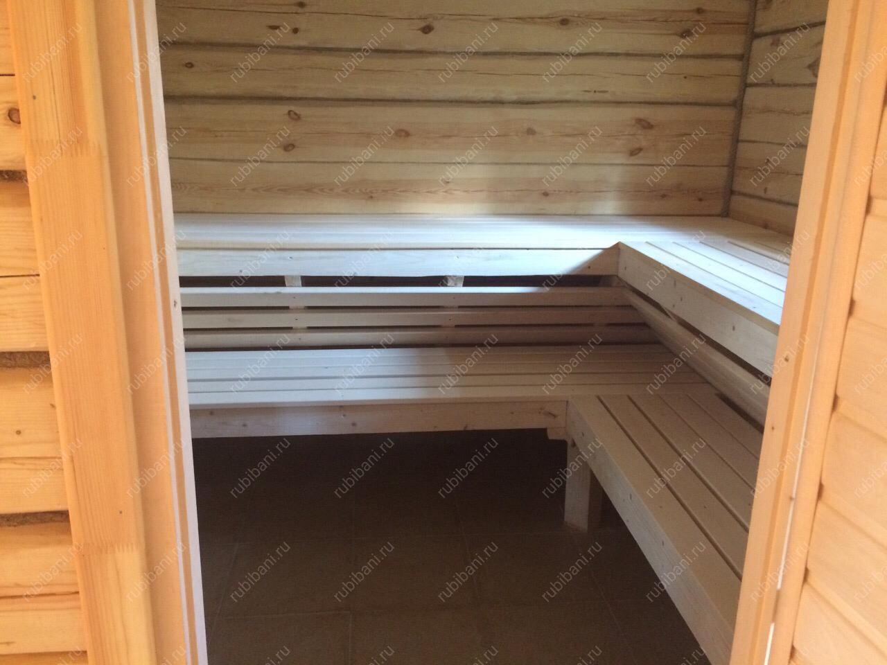 Баня из бревна 6 на 4 с мансардой — фото 7 Баня из бревна 6 на 4 с мансардой — фото 7