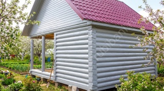 Баня 6×5 с террасой, 42 м²