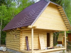 Баня 4 на 4 с беседкой 24 м²