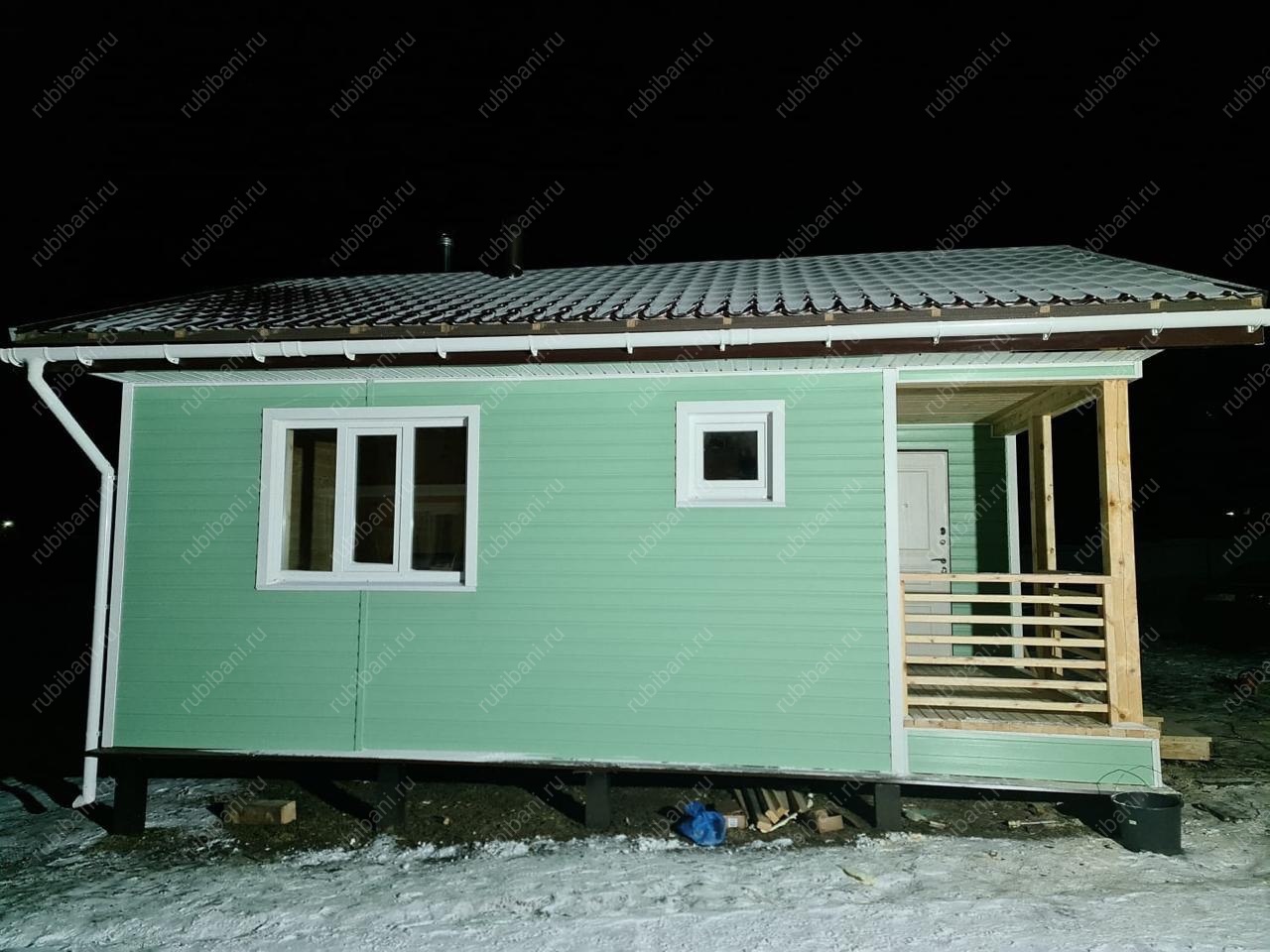 Баня из бруса 6х8 Проект Б-81 — фото 2 Баня из бруса 6х8 Проект Б-81 — фото 2