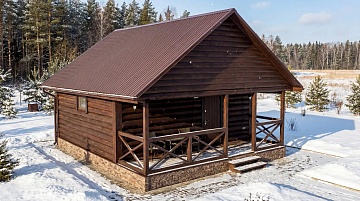 Баня 6×6 под ключ, 36 м²