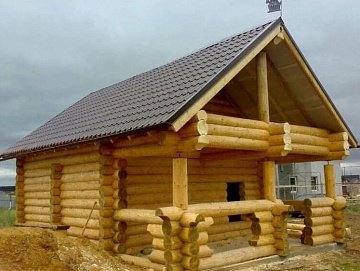 Баня с летней террасой 30 м²