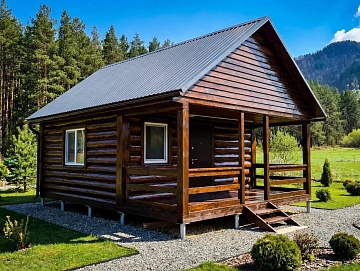 Баня 5×4 с террасой, 30 м²