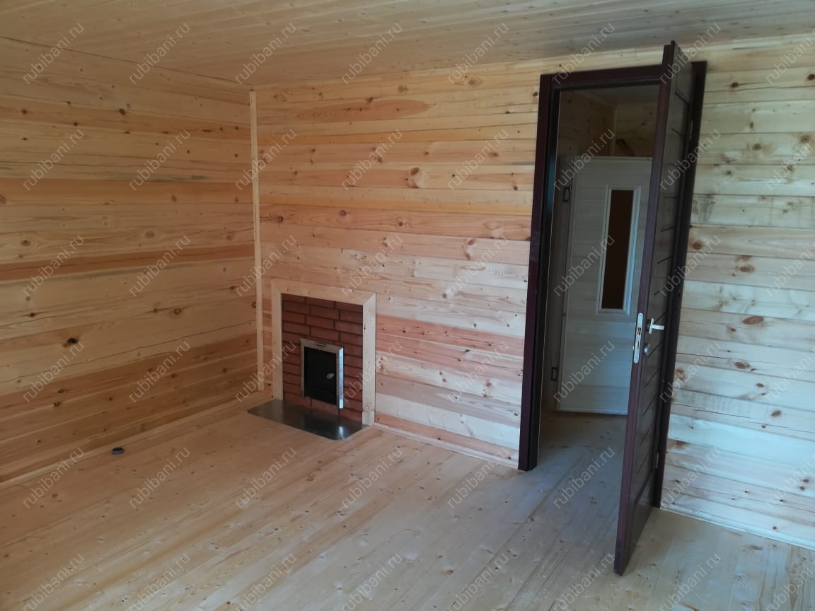 Баня из бруса 6 на 8.5 с террасой — фото 6 Баня из бруса 6 на 8.5 с террасой — фото 6