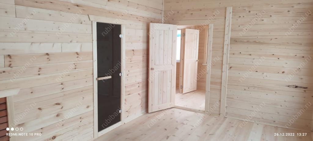 Баня из бруса под ключ с печкой — фото 4 Баня из бруса под ключ с печкой — фото 4