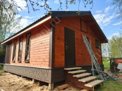 Баня из бруса 6×6 (Б-153), 36 м²